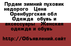 Прдам зимний пуховик недорого › Цена ­ 1 000 - Оренбургская обл. Одежда, обувь и аксессуары » Женская одежда и обувь   